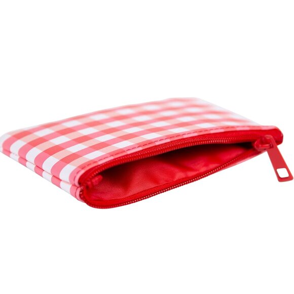 Strawberry Shortcake Cosmetic 3-Piece Zippered Bag Set Red Gingham NEW - Picture 7 of 10